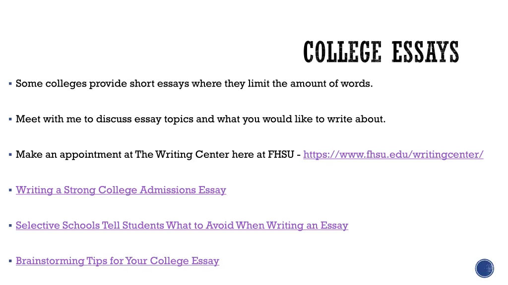 college essays 1