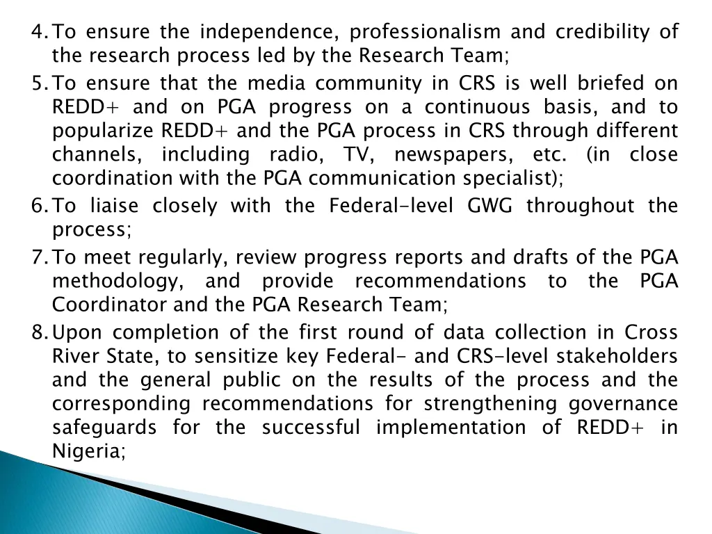 4 to ensure the independence professionalism