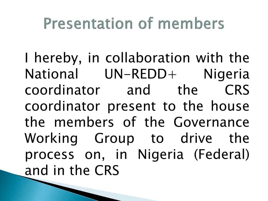 i hereby in collaboration with the national