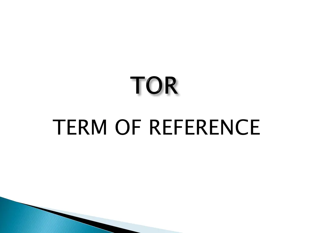 term of reference
