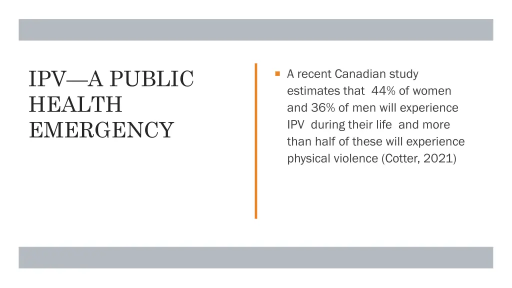 ipv a public health emergency