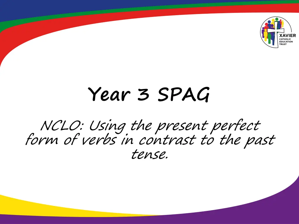 year 3 spag nclo using the present perfect form