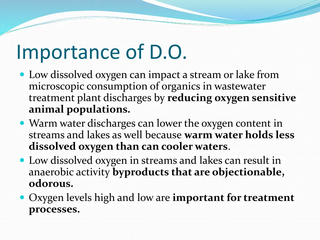 importance of d o