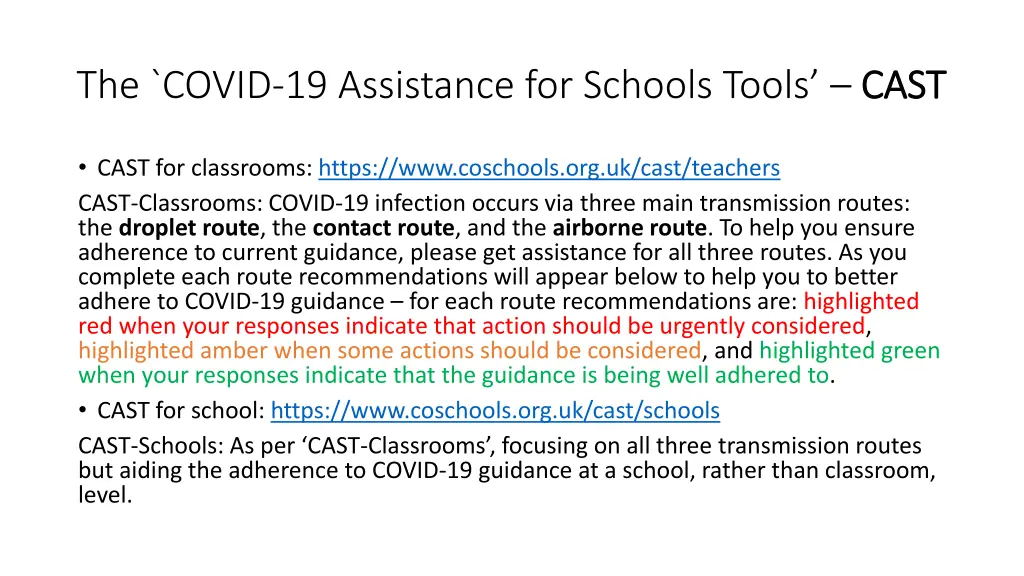 the covid 19 assistance for schools tools cast
