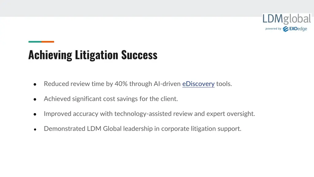 achieving litigation success