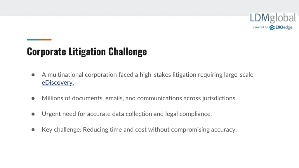 corporate litigation challenge