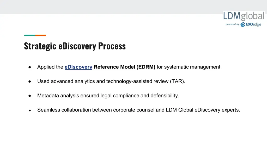 strategic ediscovery process