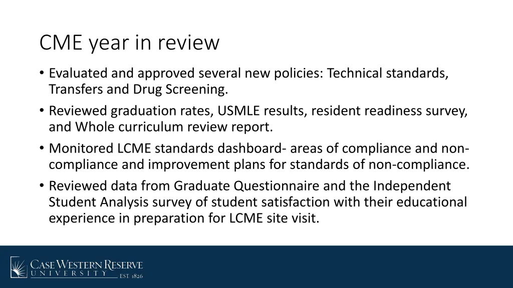 cme year in review 1