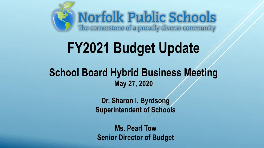 fy2021 budget update