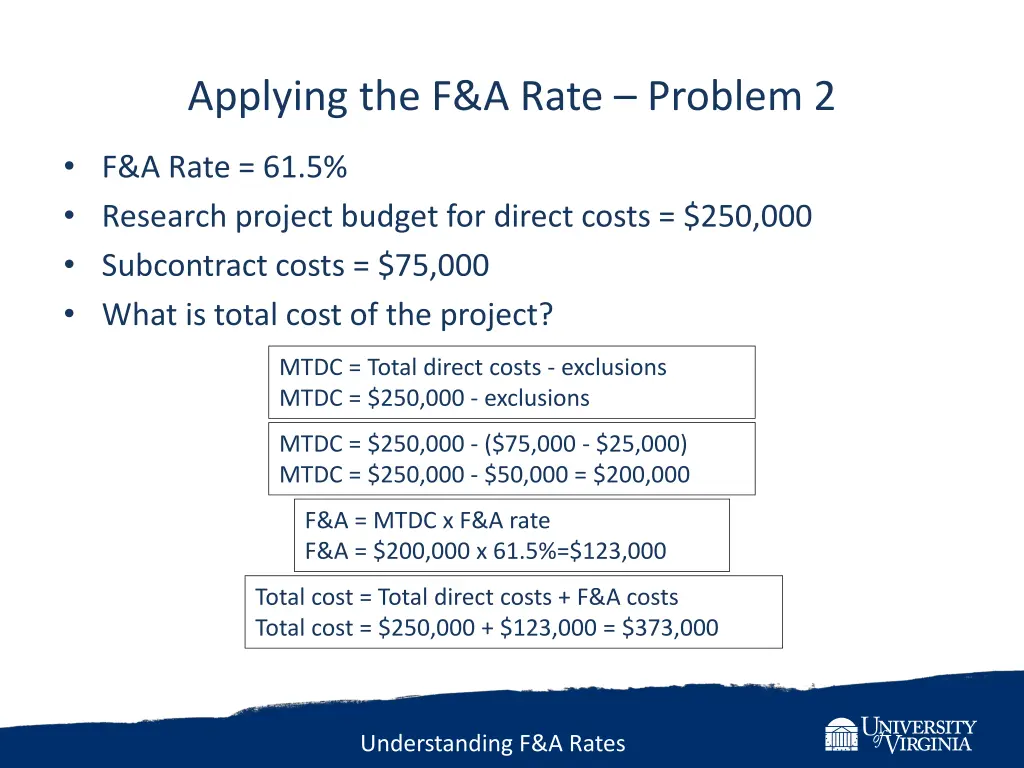 applying the f a rate problem 2