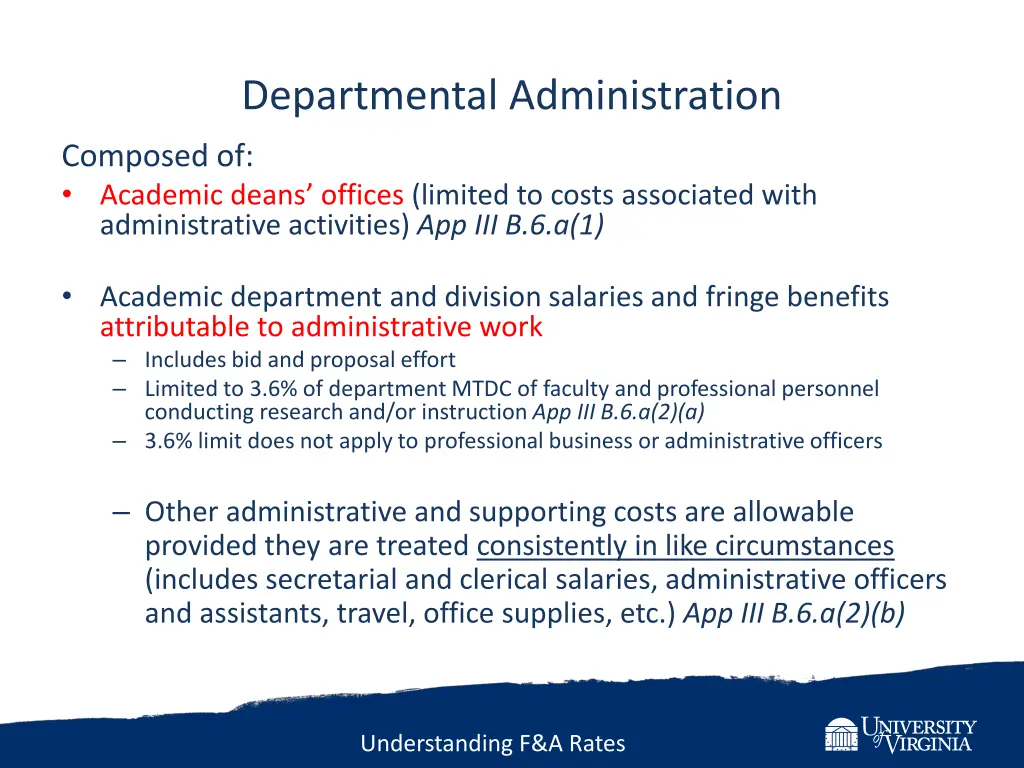 departmental administration