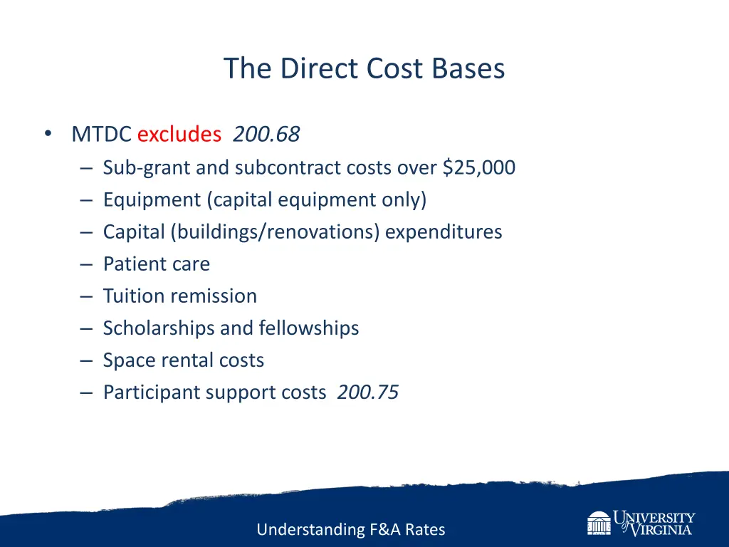 the direct cost bases 3