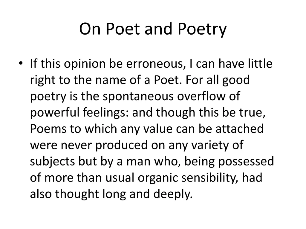 on poet and poetry 1