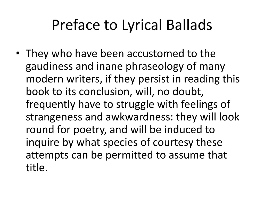 preface to lyrical ballads 1