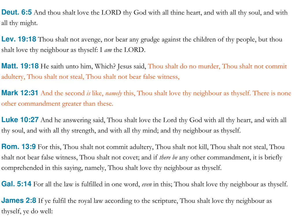deut 6 5 and thou shalt love the lord