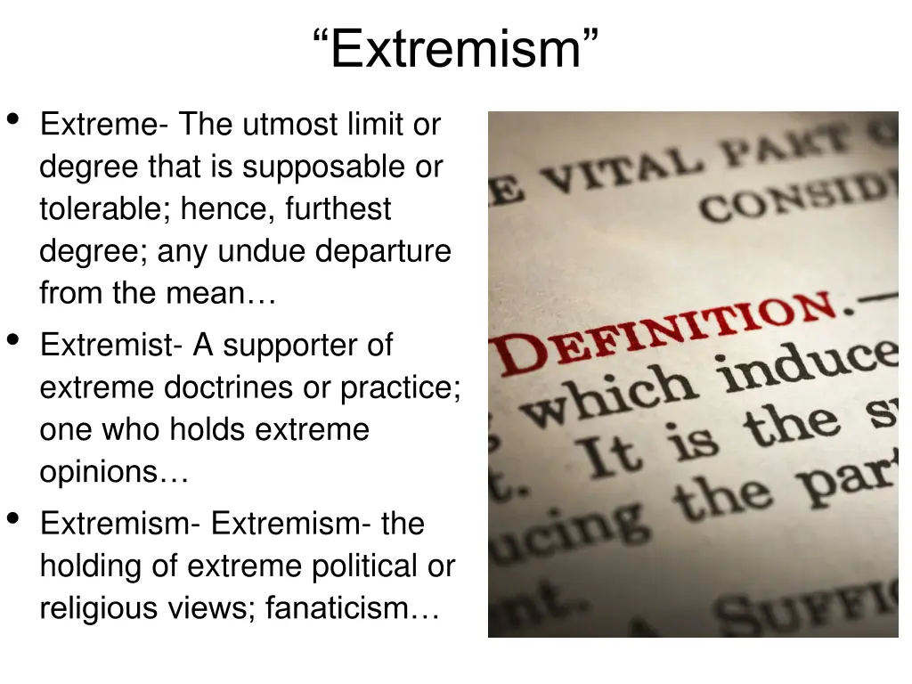 extremism