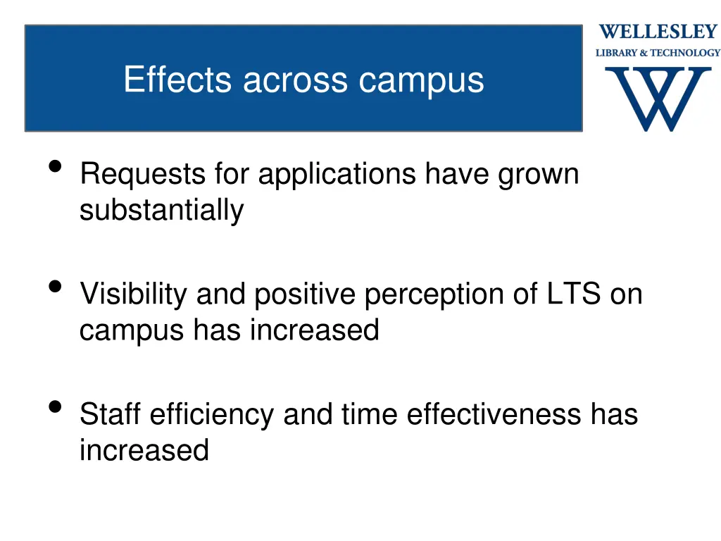 effects across campus