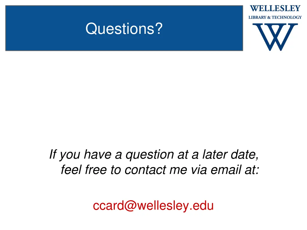 questions
