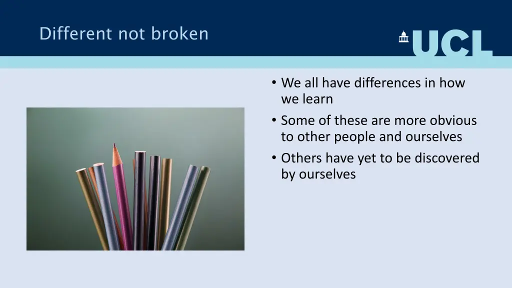 different not broken