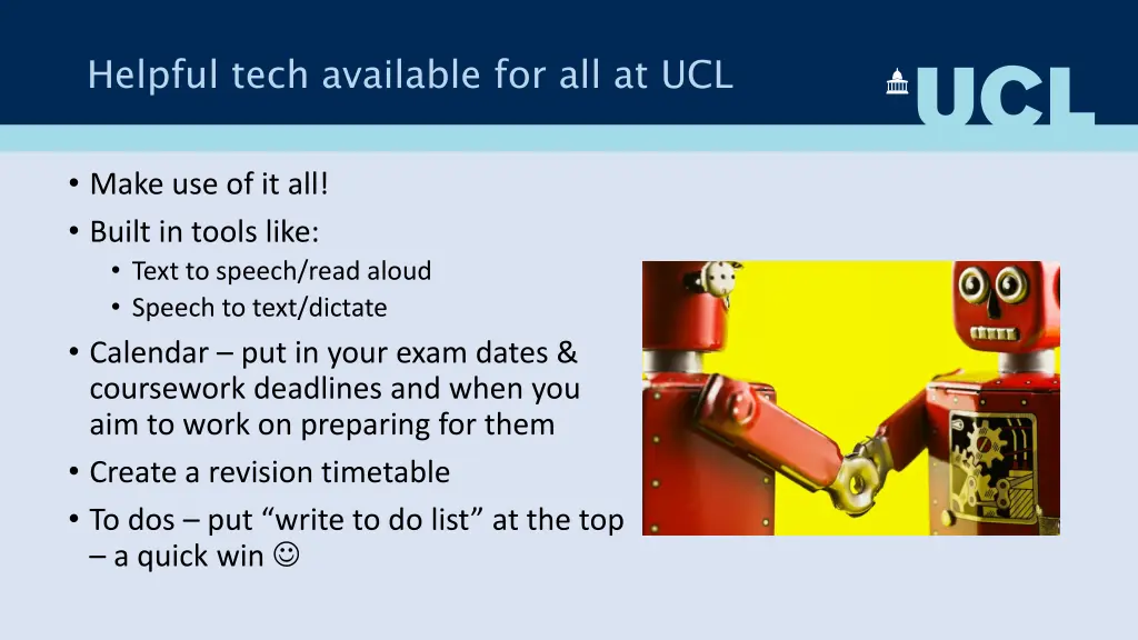 helpful tech available for all at ucl