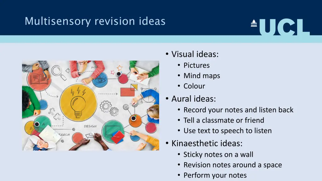 multisensory revision ideas