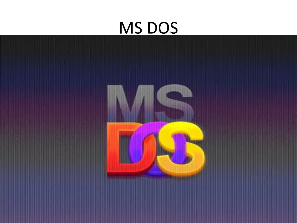 ms dos
