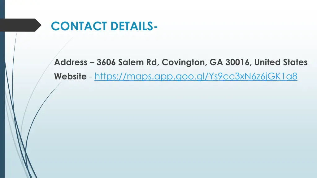 contact details