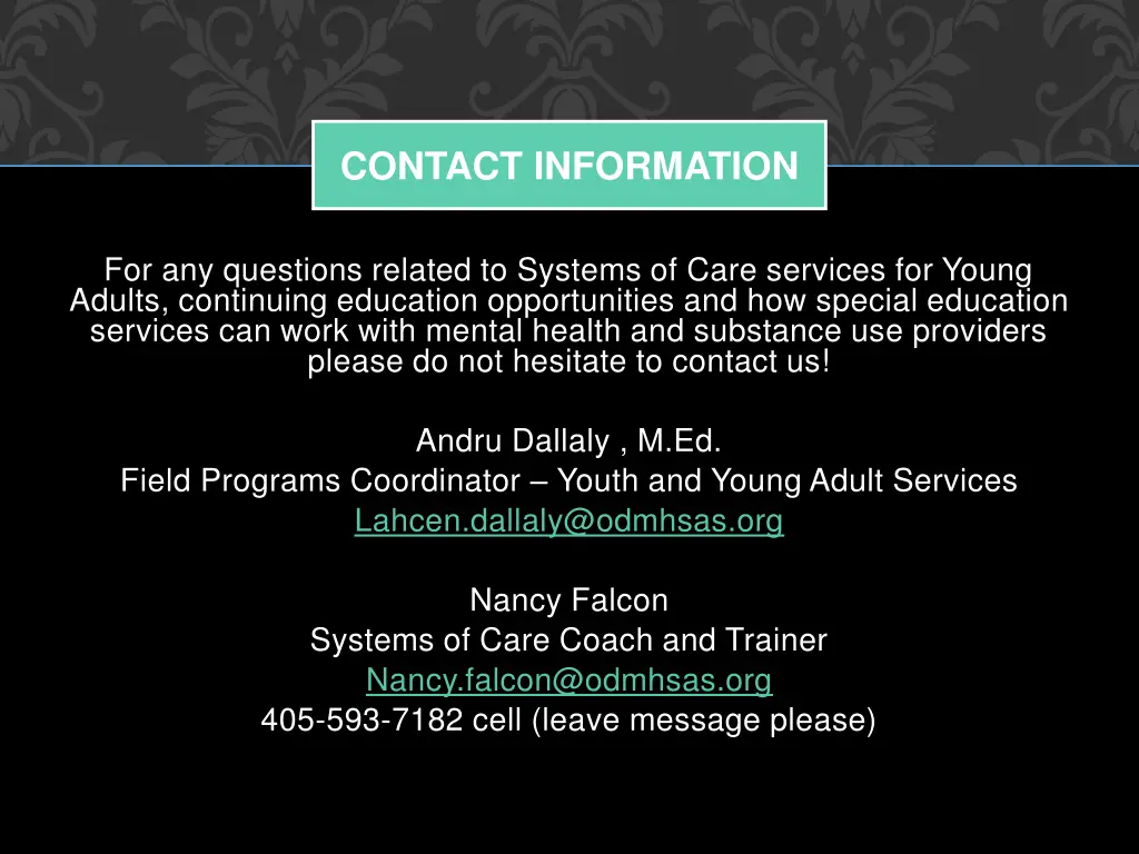 contact information
