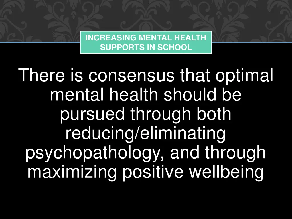 increasing mental health supports in school