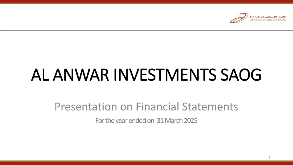 al anwar investments saog al anwar investments