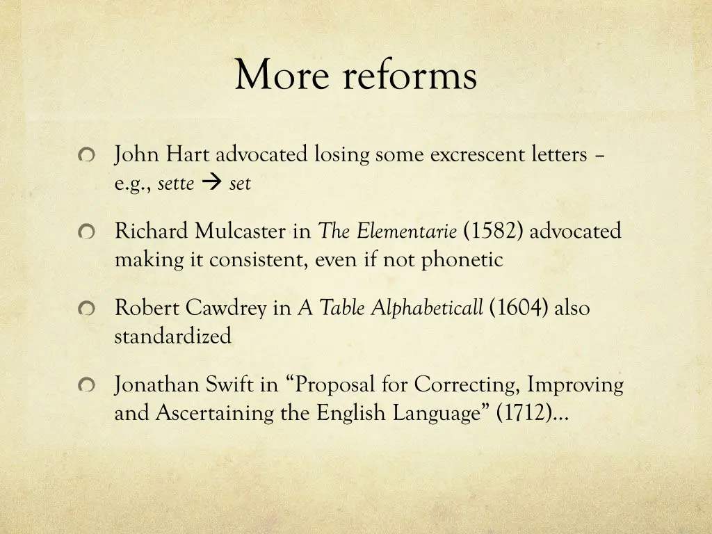 more reforms