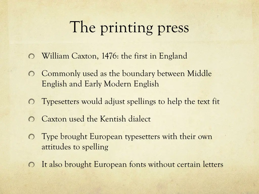 the printing press