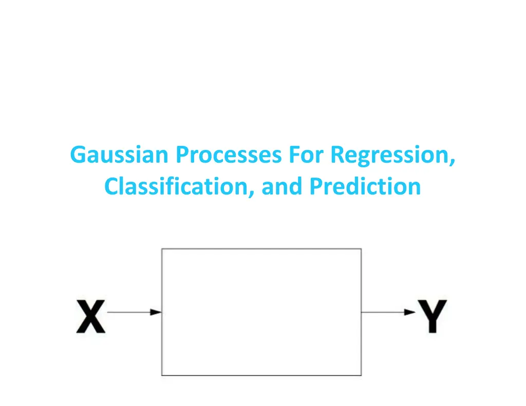 gaussian processes for regression classification