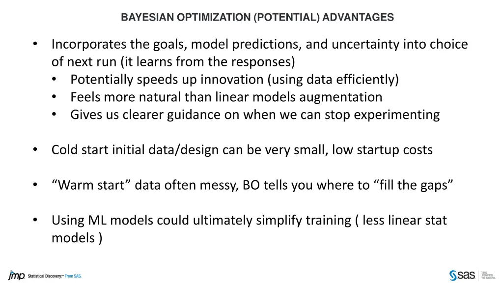 bayesian optimization potential advantages