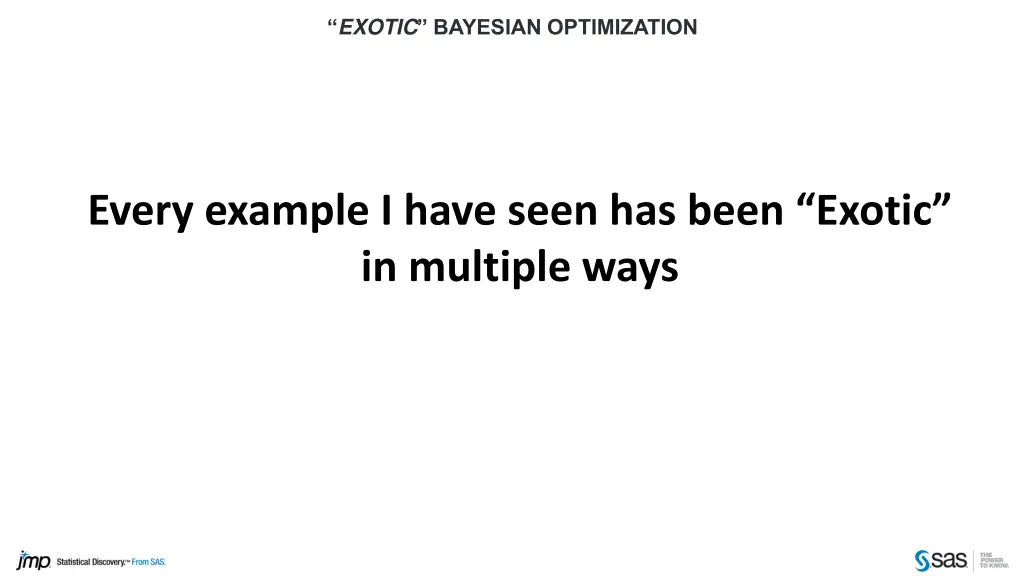 exotic bayesian optimization 1