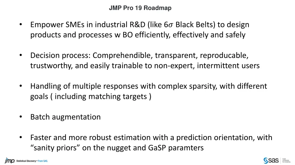 jmp pro 19 roadmap