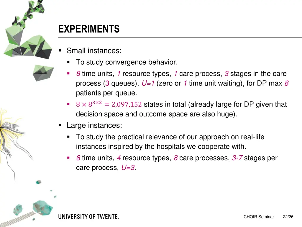 experiments