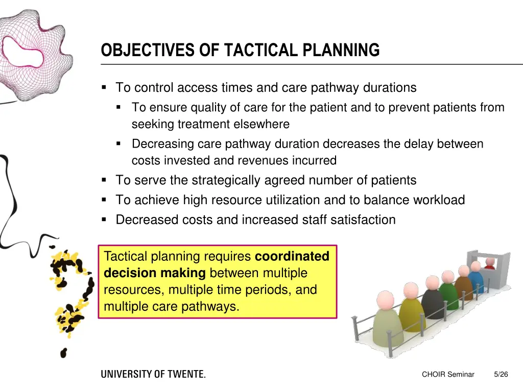 objectives of tactical planning