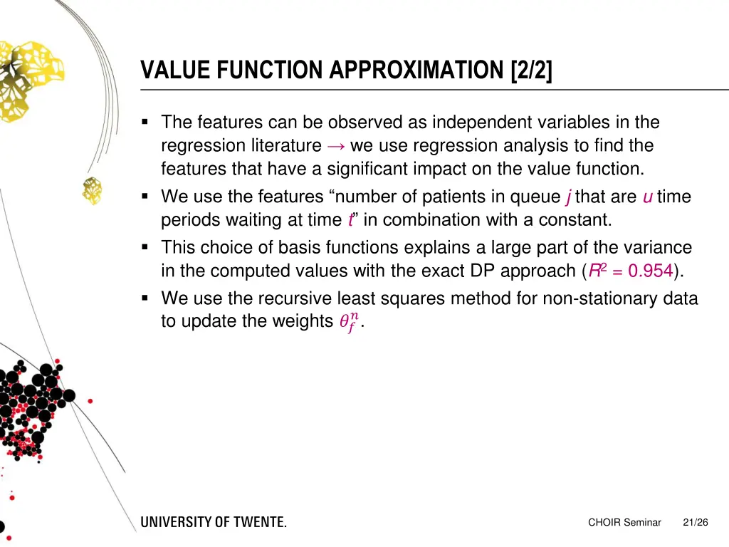 value function approximation 2 2
