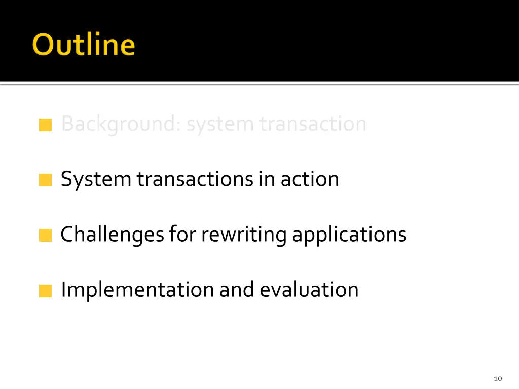 background system transaction 1