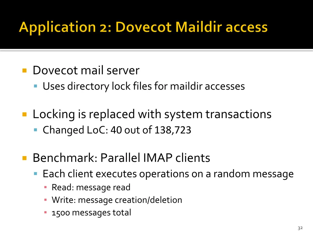 dovecot mail server uses directory lock files