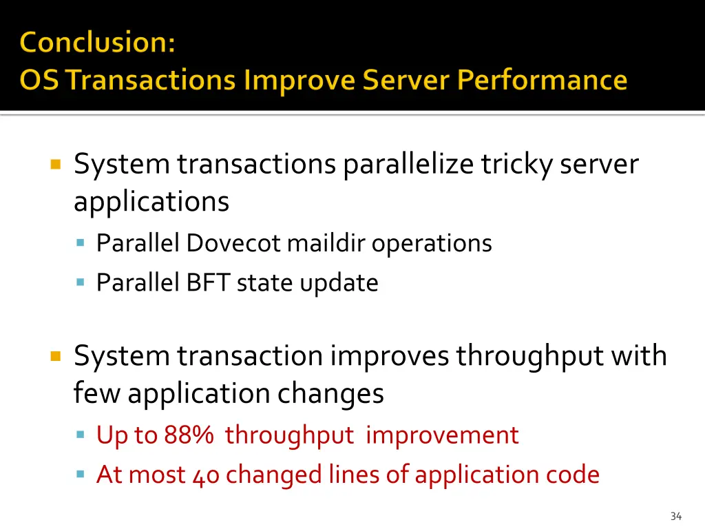 system transactions parallelize tricky server