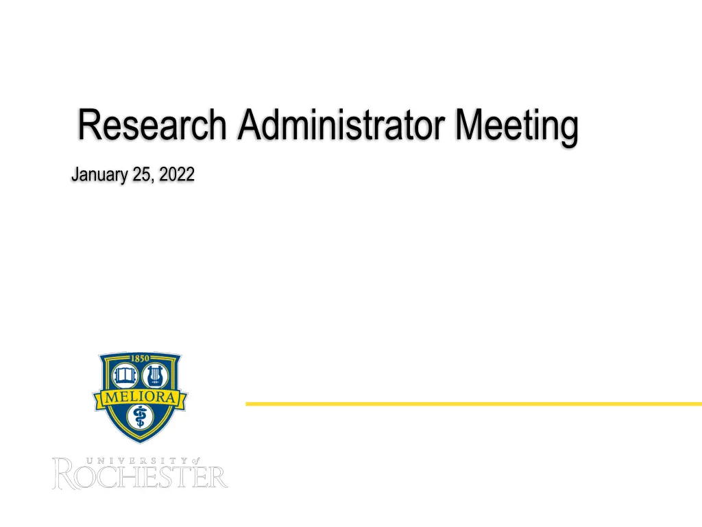 research administrator meeting