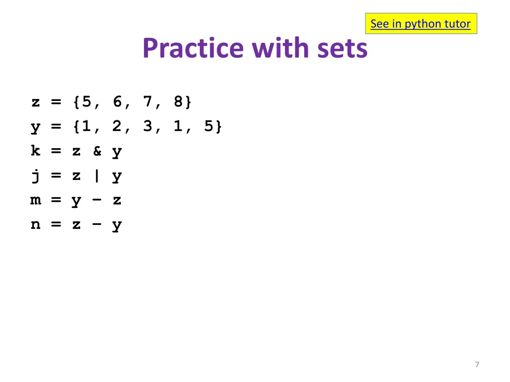 see in python tutor
