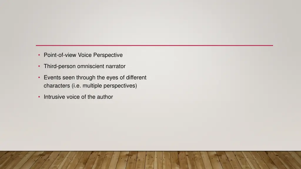 point of view voice perspective