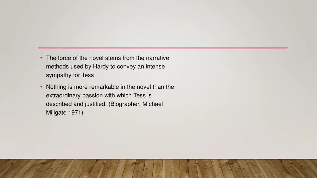 the force of the novel stems from the narrative 1