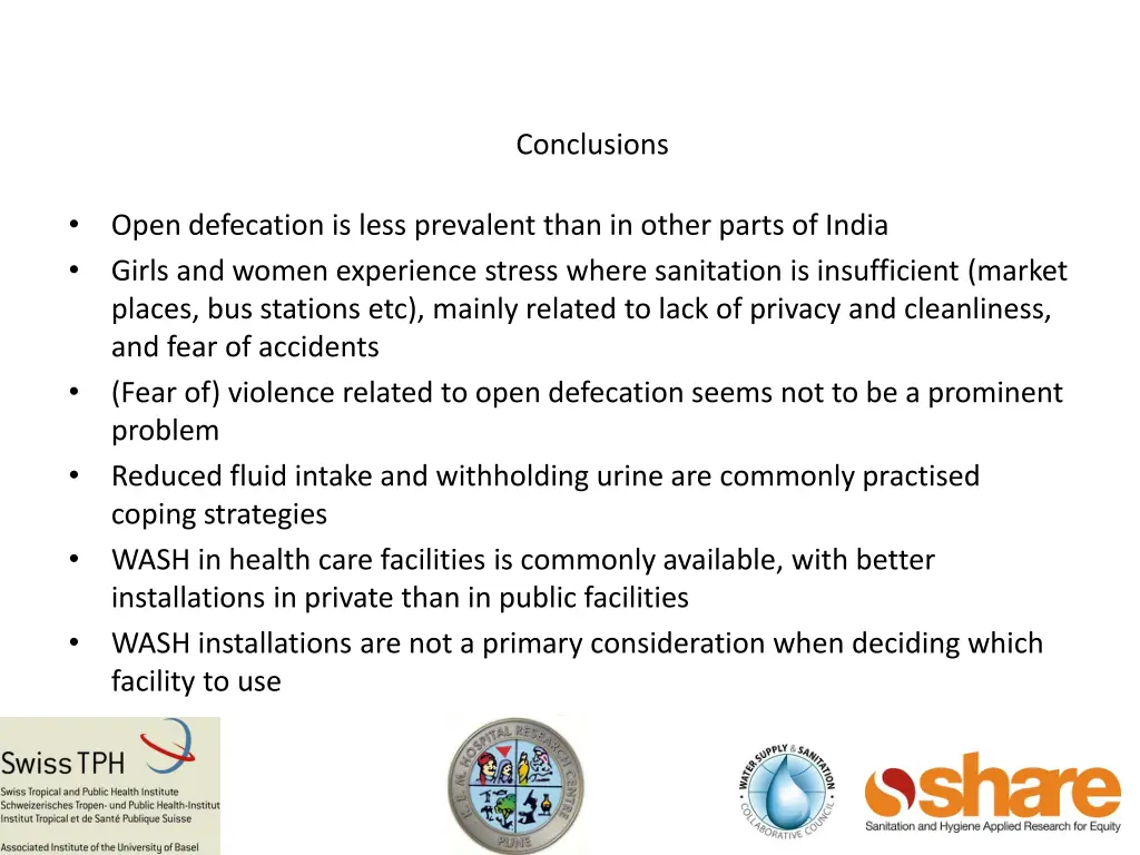 conclusions