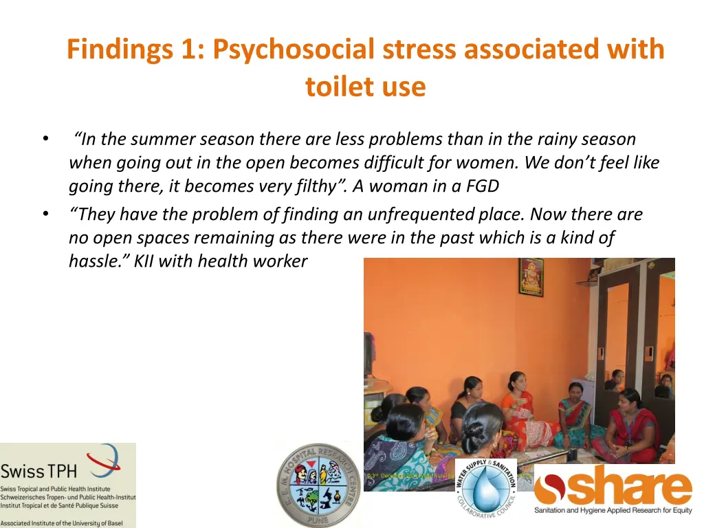 findings 1 psychosocial stress associated with 1