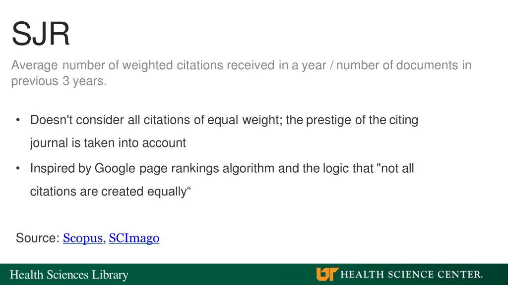 sjr average number of weighted citations received