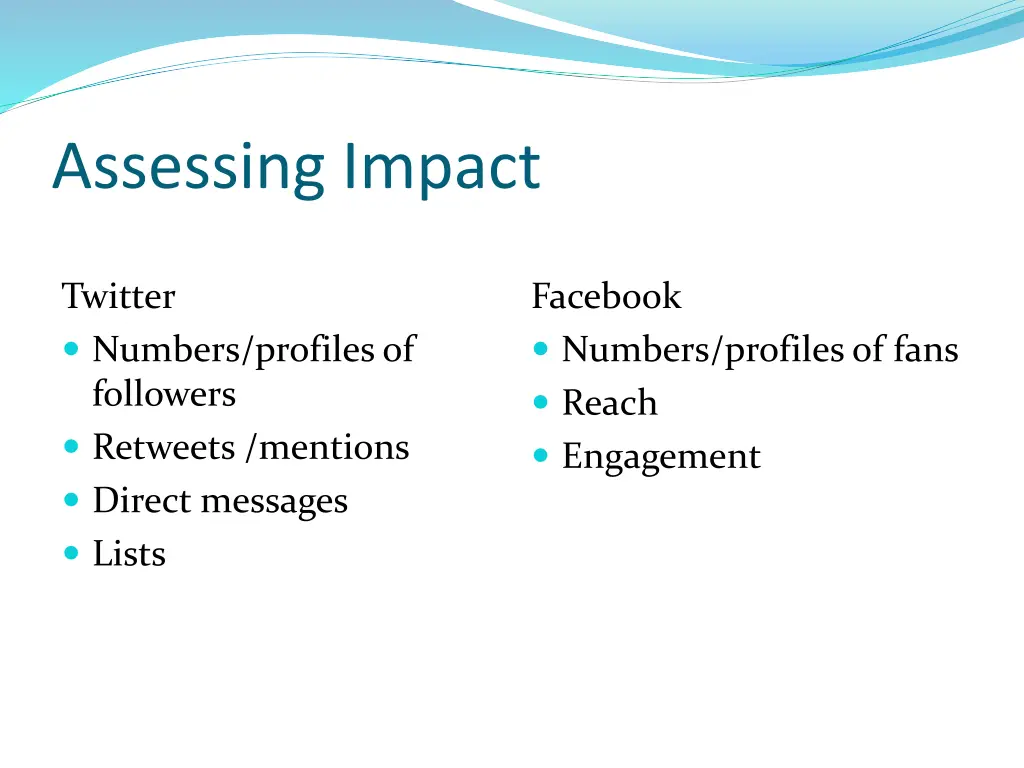 assessing impact